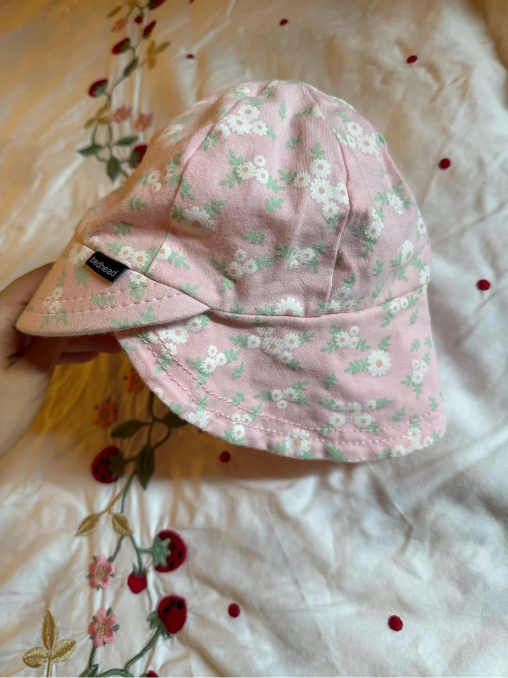 Bedhead Floral Baby Sun Hat (with Neck Protection) -2y